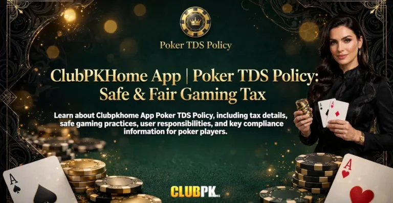 Clubpkhome App Poker TDS Policy