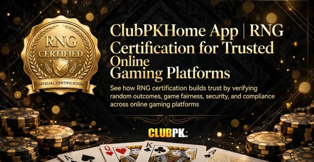 ClubPKHome App RNG Certification